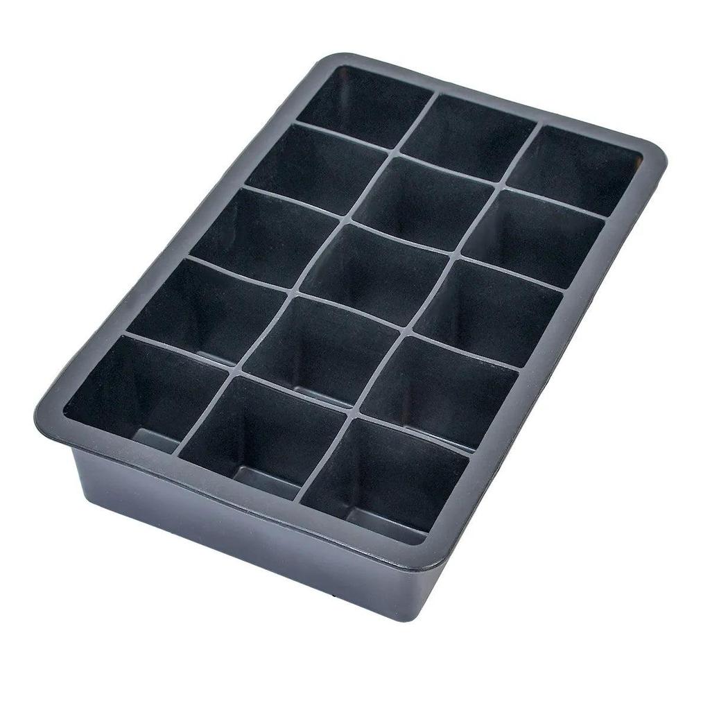 Jumbo Silicone Ice Cube Tray with 15 Large Grids by HitMyNeed