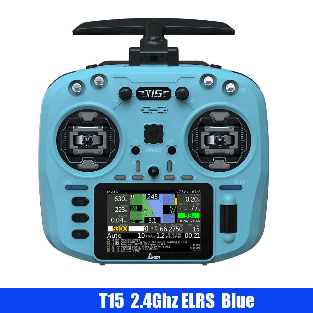 Jumper T15 Hall Sensor FPV Radio Controller ELRS t15-2-4g-blue by HitMyNeed
