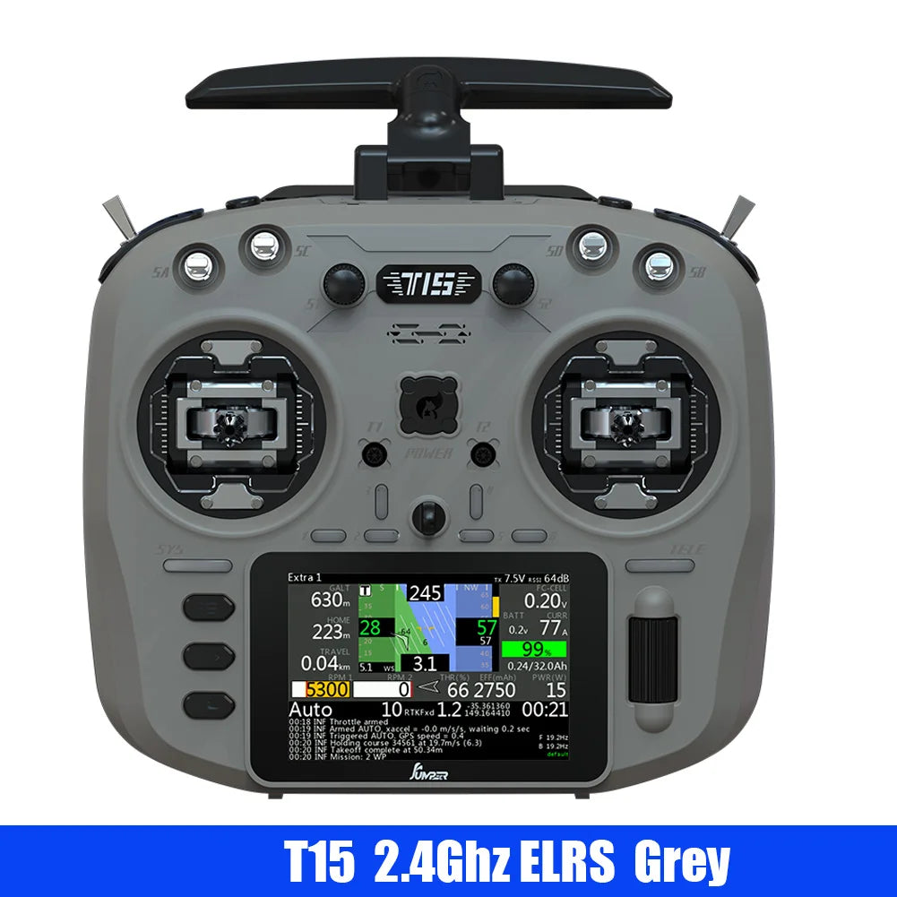 Jumper T15 Hall Sensor FPV Radio Controller ELRS t15-2-4g-grey by HitMyNeed