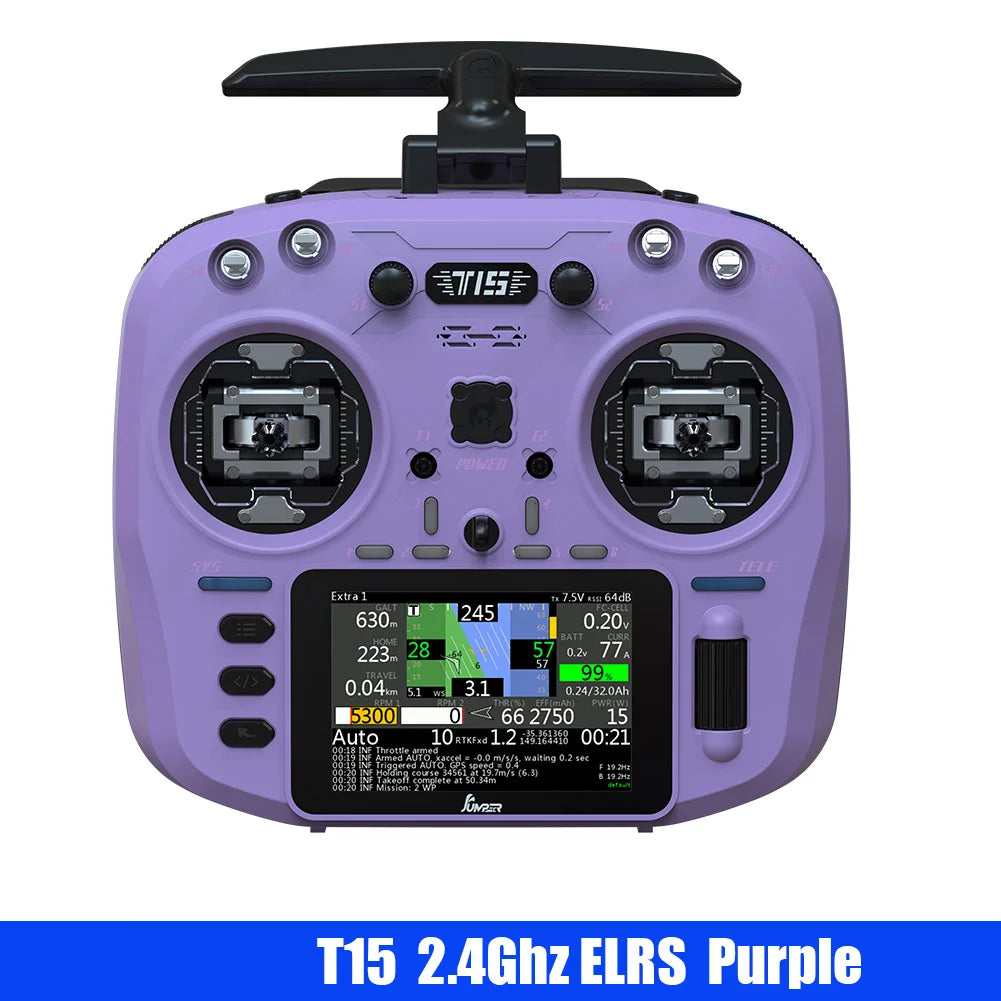 Jumper T15 Hall Sensor FPV Radio Controller ELRS t15-2-4g-purple by HitMyNeed