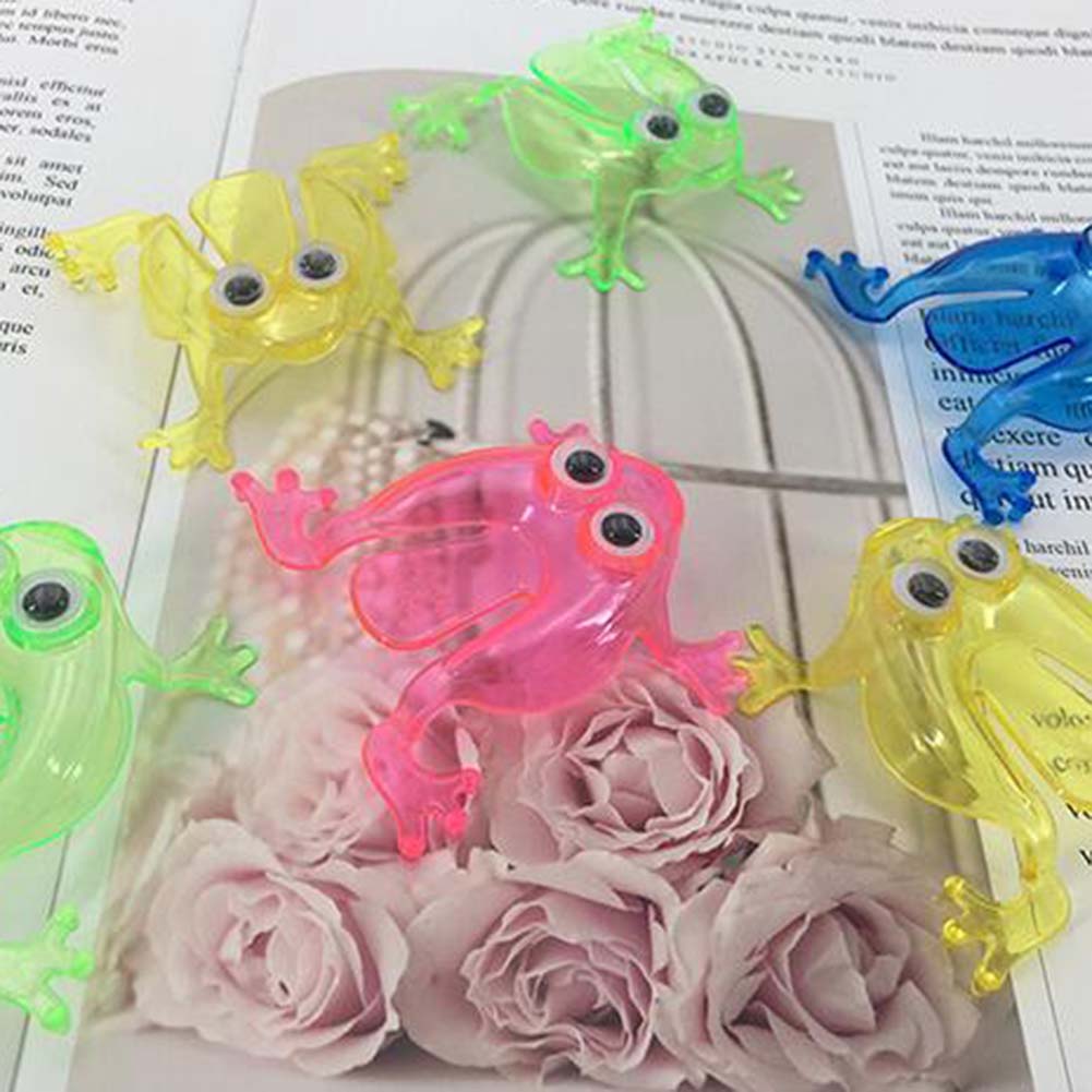 Jumping Frog Finger Press Toys - Set of 10 by HitMyNeed