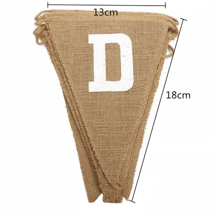 Just Married Burlap Banner Wedding Decoration by HitMyNeed