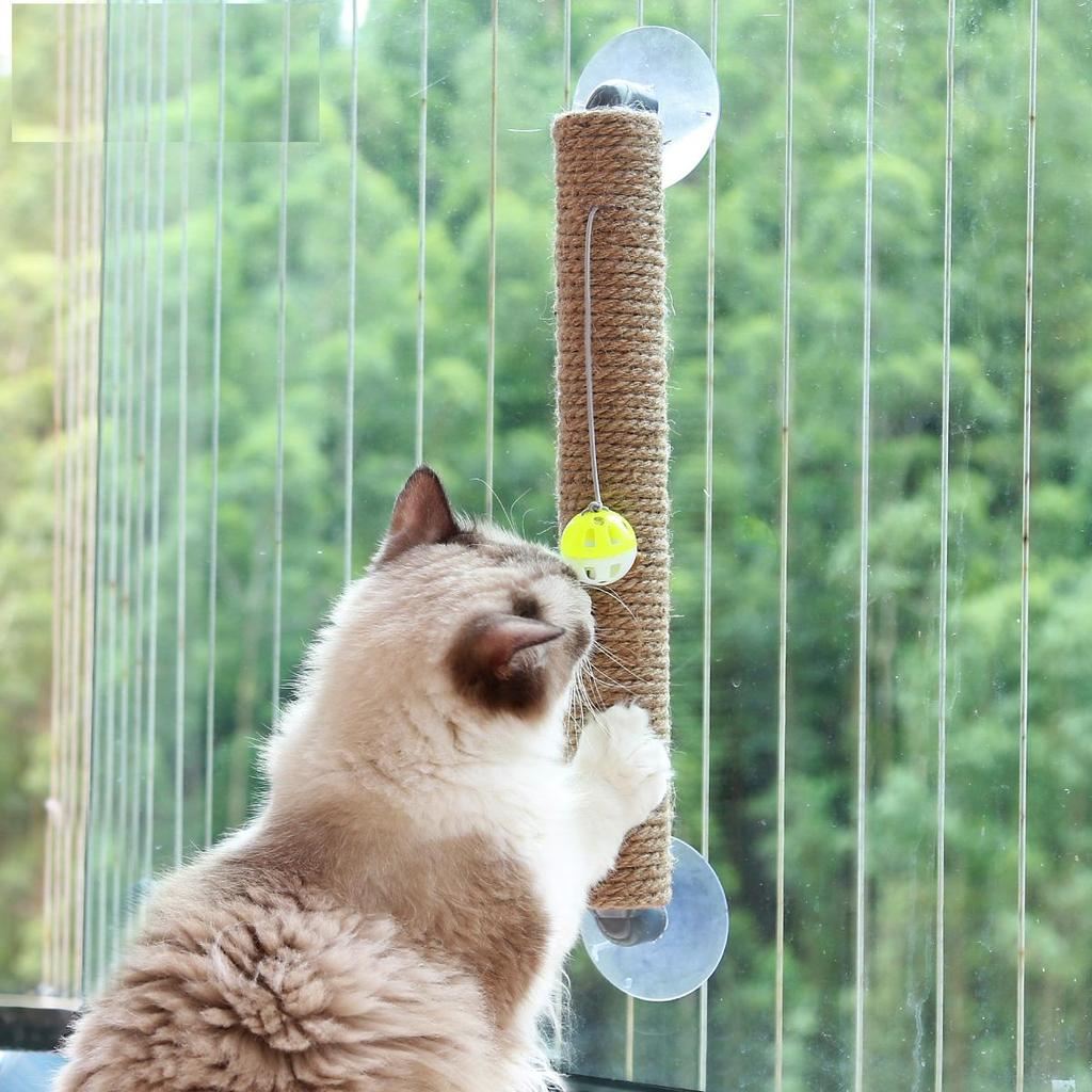 Jute Wall Mounted Cat Scratching Post by HitMyNeed