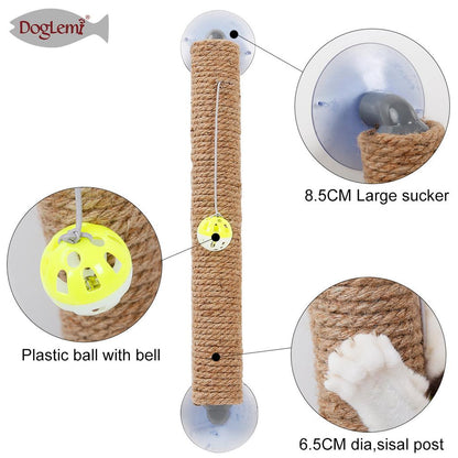 Jute Wall Mounted Cat Scratching Post by HitMyNeed
