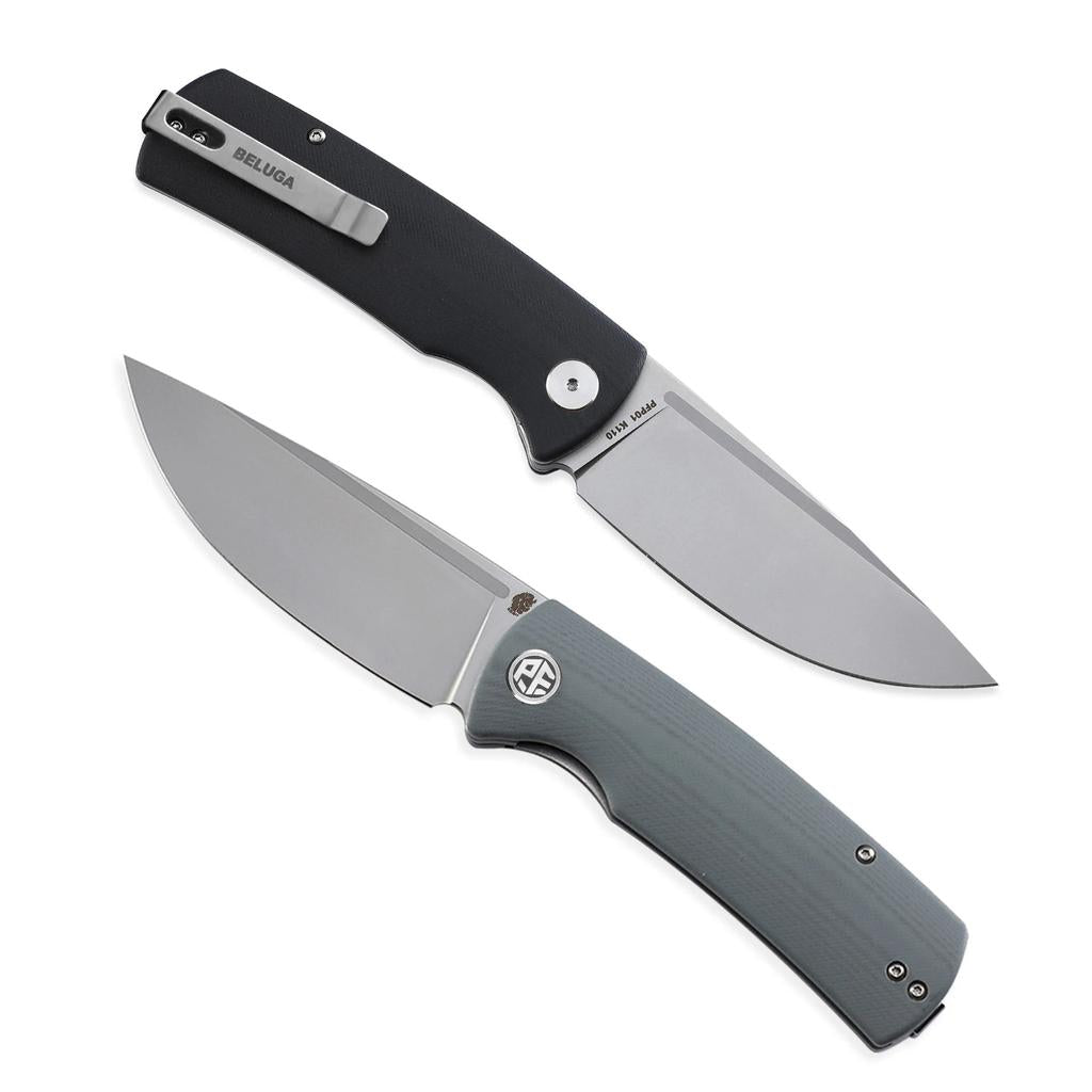 K110 Steel Folding Knife with G10 Micarta Handle 21cm by HitMyNeed