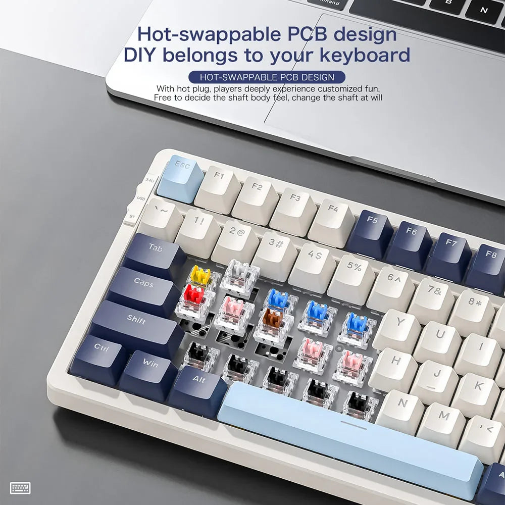 K8 100-Key Wireless Mechanical Keyboard Tri-Mode by HitMyNeed