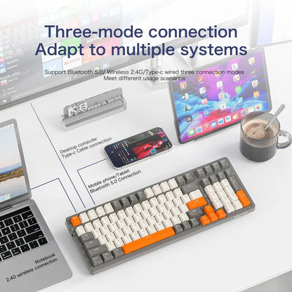 K8 100-Key Wireless Mechanical Keyboard Tri-Mode by HitMyNeed