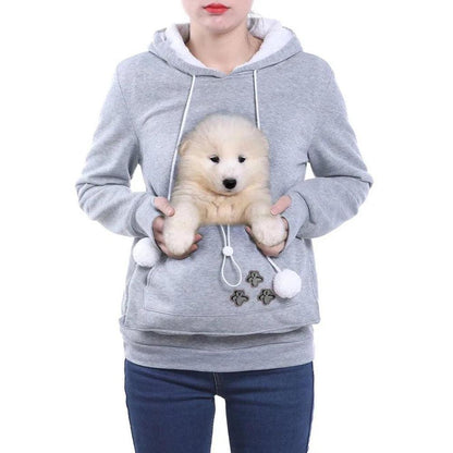 Kangaroo Pocket Pet Carrier Hoodie for Cats & Small Dogs by HitMyNeed