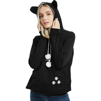 Kangaroo Pocket Pet Carrier Hoodie for Cats & Small Dogs by HitMyNeed