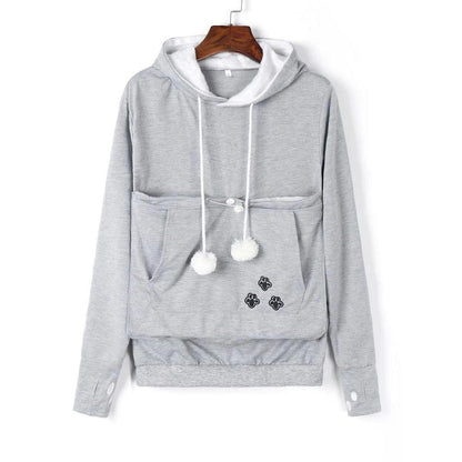 Kangaroo Pocket Pet Carrier Hoodie for Cats & Small Dogs by HitMyNeed