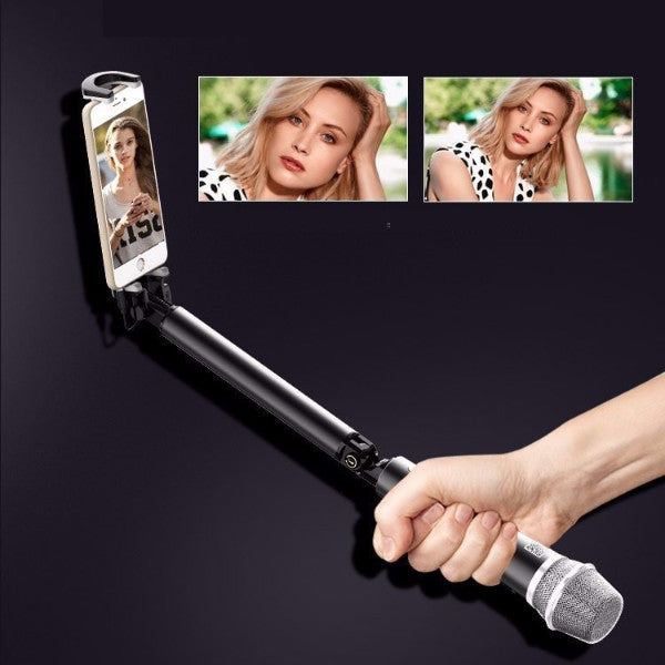 Karaoke Microphone Selfie Stick with Bluetooth Control by HitMyNeed