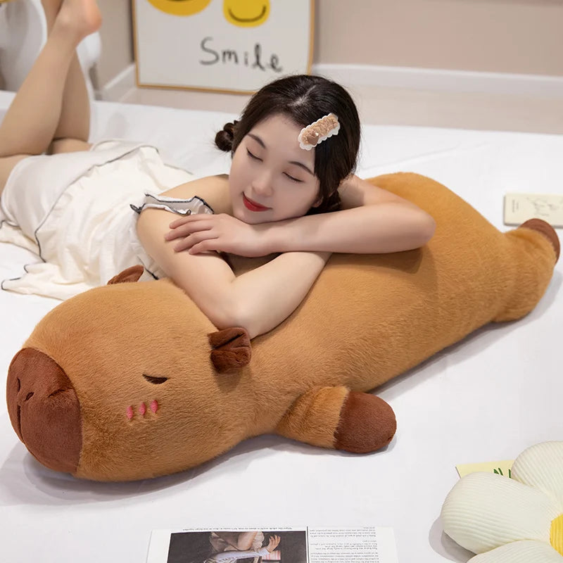 Kawaii Capybara Plush Pillow 60-100cm with Wings by HitMyNeed