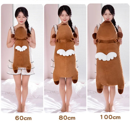 Kawaii Capybara Plush Pillow 60-100cm with Wings by HitMyNeed
