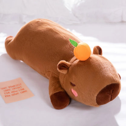 Kawaii Capybara Plush Pillow 60-100cm with Wings orange-capybara-mb about-80cm by HitMyNeed