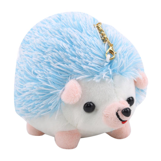 Kawaii Plush Hedgehog Keychain Bag & Car Accessory blue by HitMyNeed
