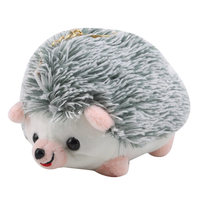 Kawaii Plush Hedgehog Keychain Bag & Car Accessory grey by HitMyNeed