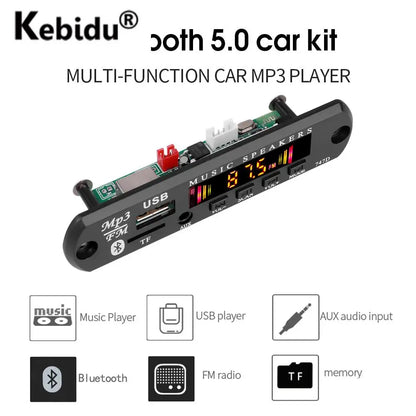 Kebidu Bluetooth 5.0 Car MP3 Decoder Board 12V by HitMyNeed