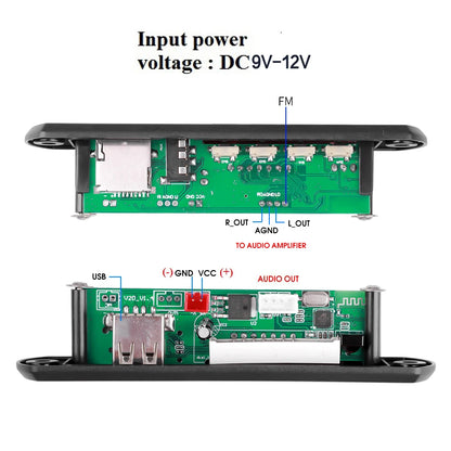 Kebidu Bluetooth 5.0 Car MP3 Decoder Board 12V by HitMyNeed
