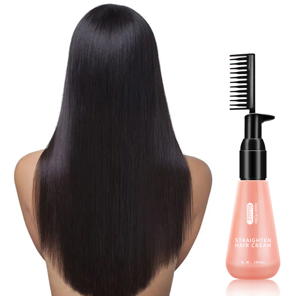 Keratin Hair Straightening Cream & Comb Set by HitMyNeed