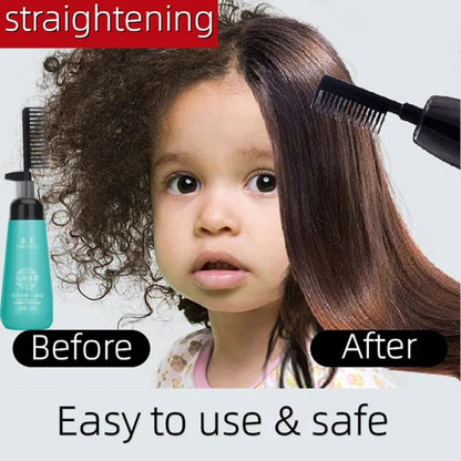 Keratin Hair Straightening Cream & Comb Set by HitMyNeed