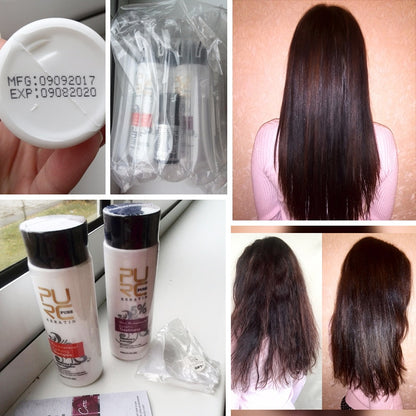 Keratin Hair Treatment & Purifying Shampoo Set 100ml by HitMyNeed
