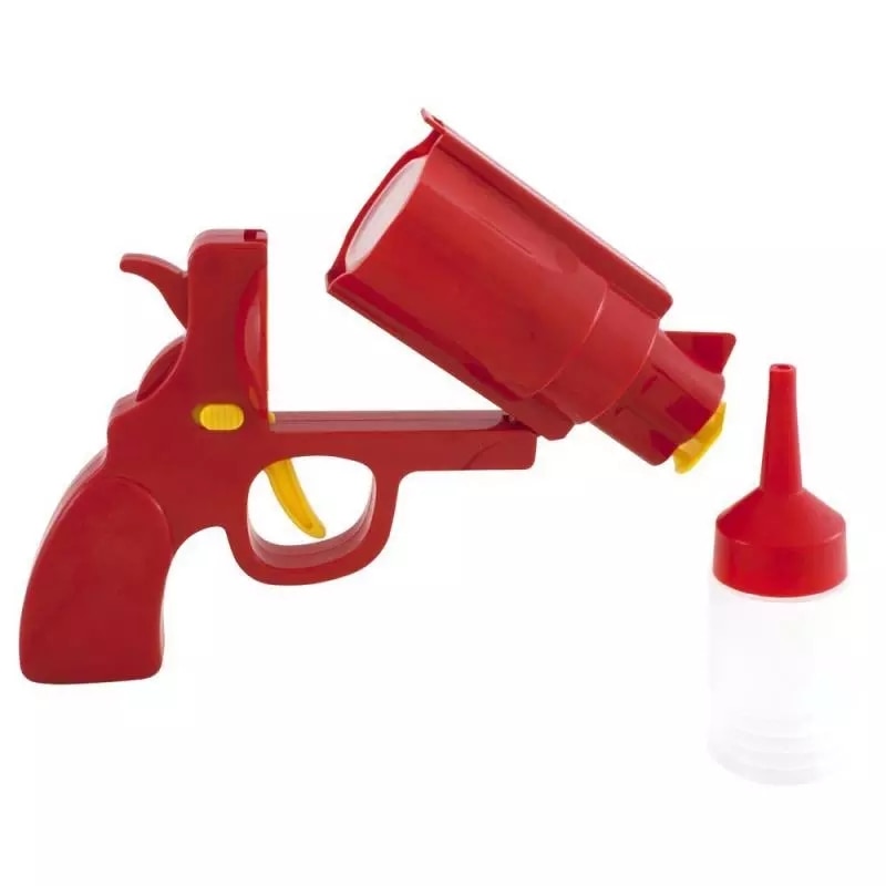 Ketchup Gun Sauce and Condiment Dispenser Set by HitMyNeed