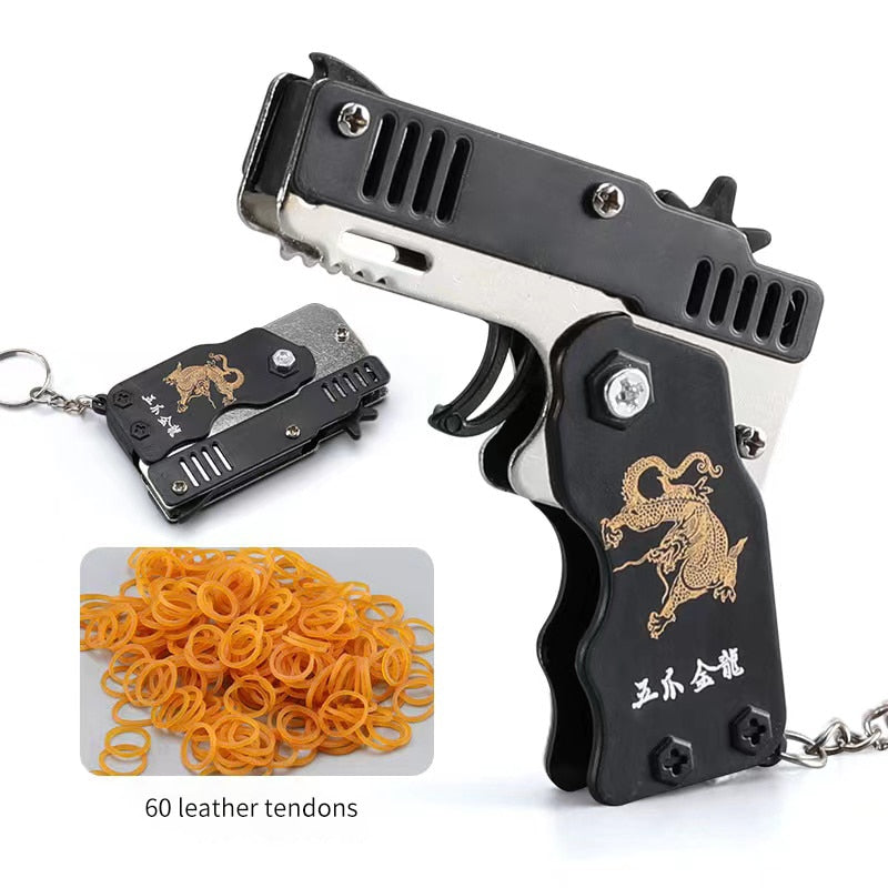 Keychain Rubber Band Shooting Toy Pistol by HitMyNeed