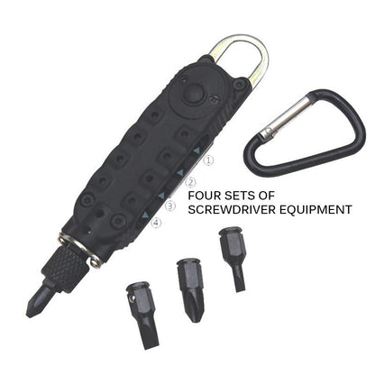 Keychain Screwdriver Pocket Tool with LED Light by HitMyNeed