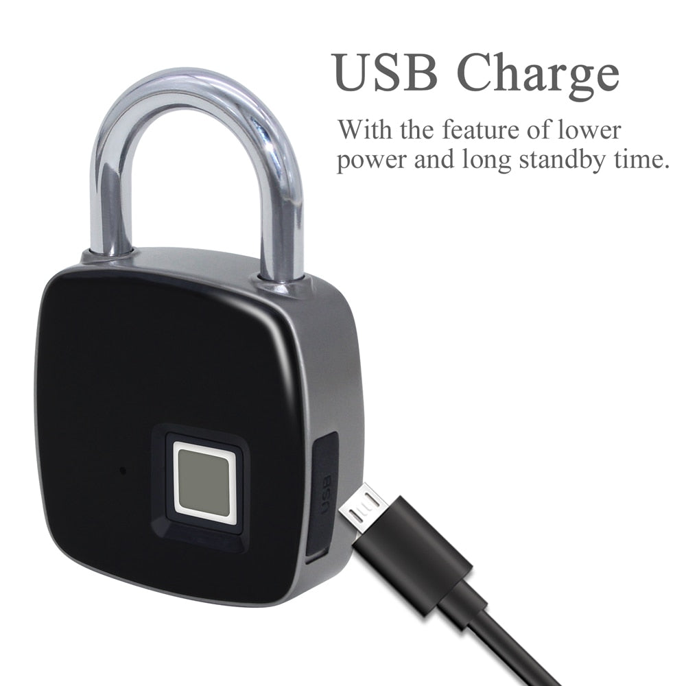 Keyless Fingerprint Padlock for Doors & Lockers by HitMyNeed