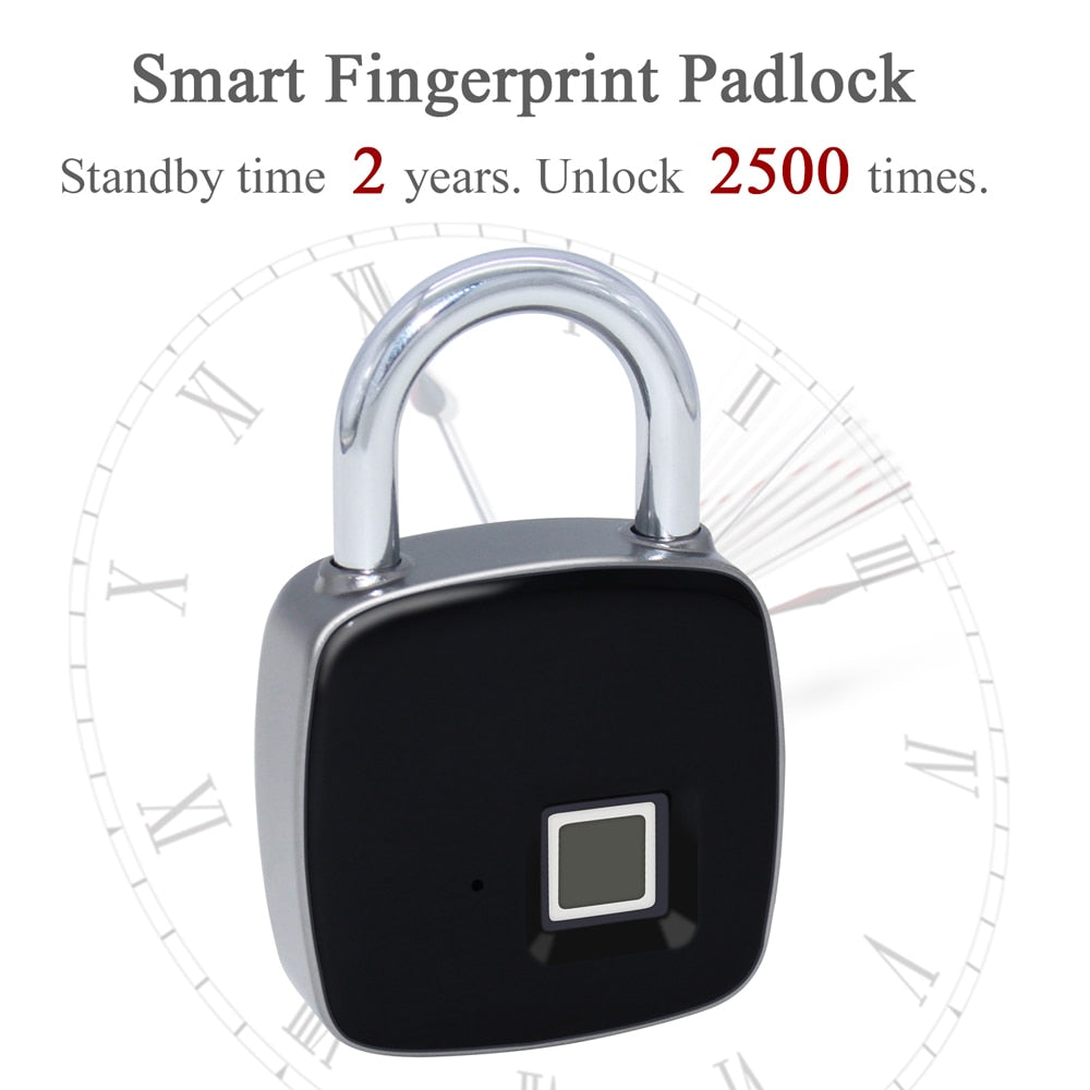Keyless Fingerprint Padlock for Doors & Lockers by HitMyNeed