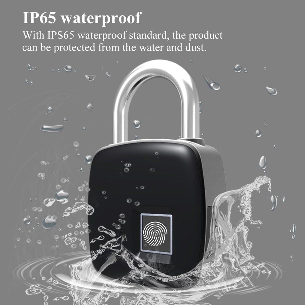 Keyless Fingerprint Padlock for Doors & Lockers by HitMyNeed