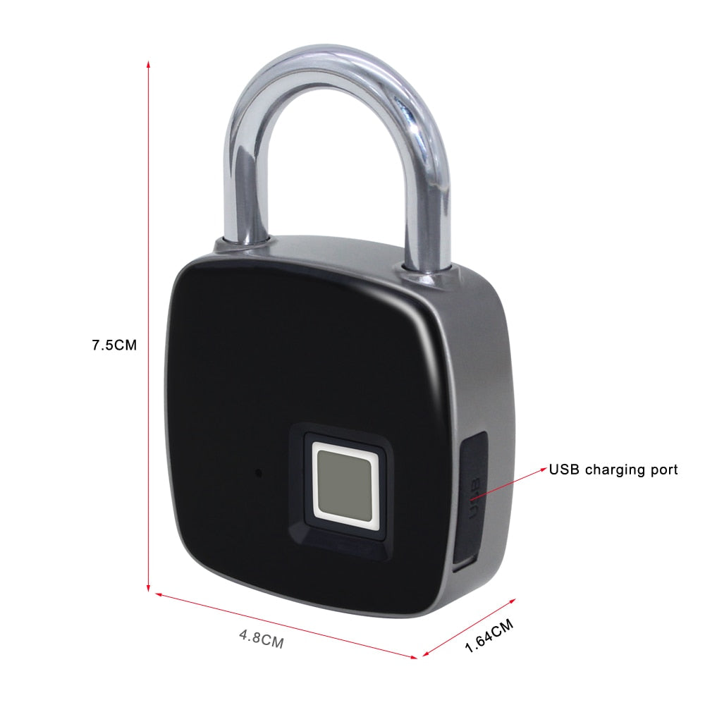 Keyless Fingerprint Padlock for Doors & Lockers by HitMyNeed