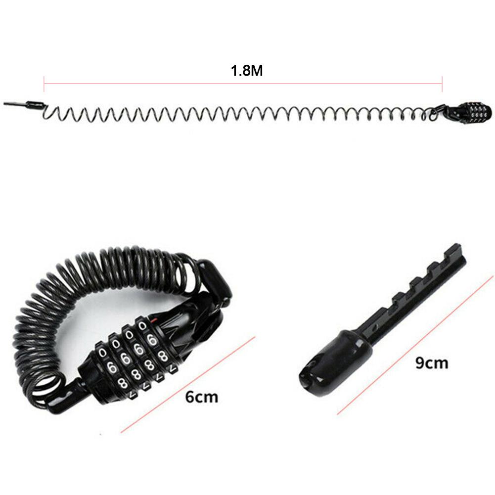 Keyless Retractable Helmet Lock for Bikes by HitMyNeed