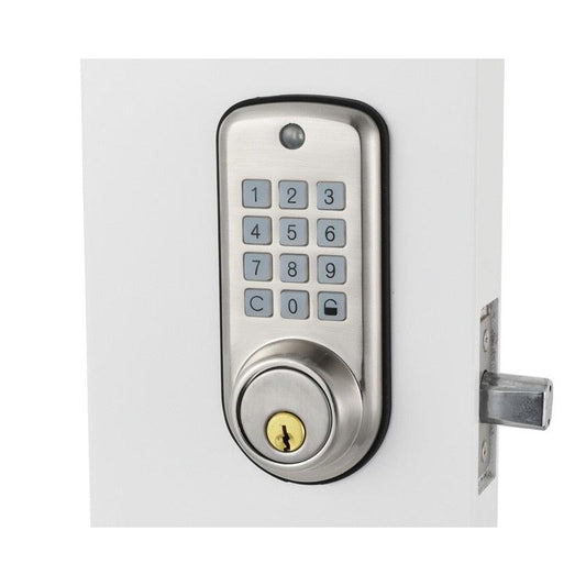 Keypad Door Lock with Alarm & Mechanical Key Backup by HitMyNeed