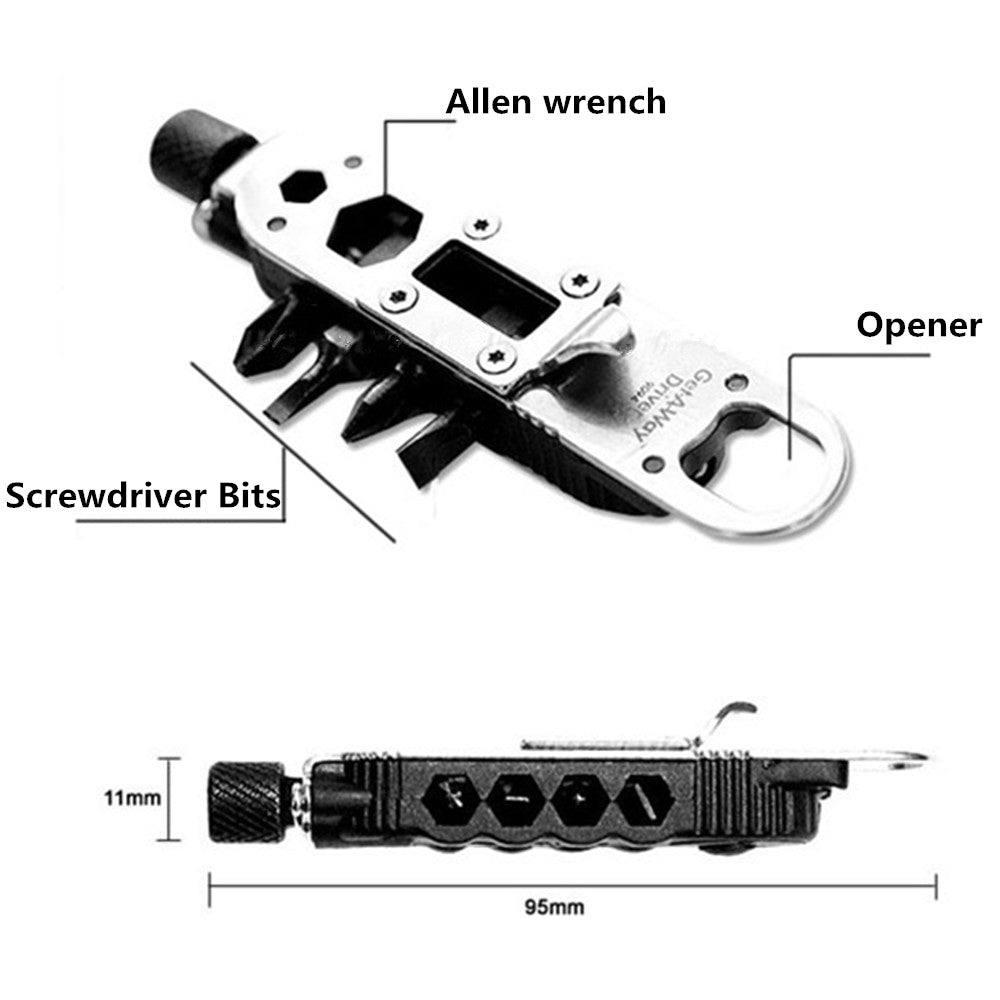Keyring Multi-Tool with LED Light and Bottle Opener by HitMyNeed