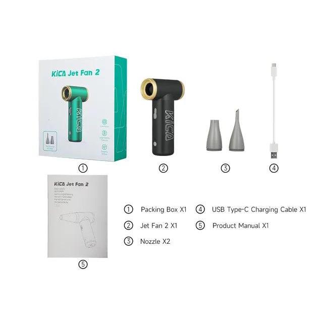 KICA Jet Fan 2 Cordless Electric Air Duster black by HitMyNeed