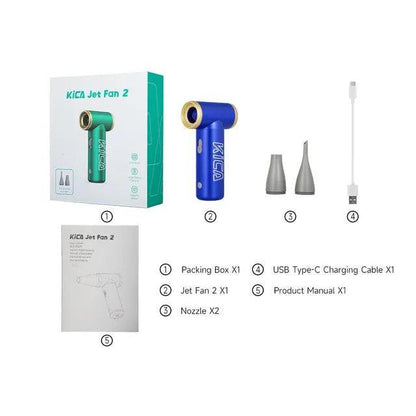 KICA Jet Fan 2 Cordless Electric Air Duster blue by HitMyNeed