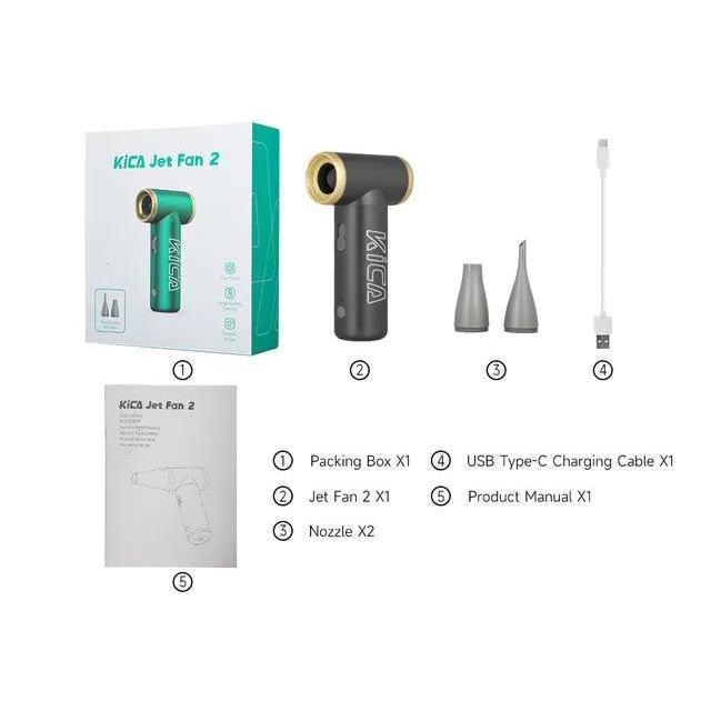 KICA Jet Fan 2 Cordless Electric Air Duster gray by HitMyNeed