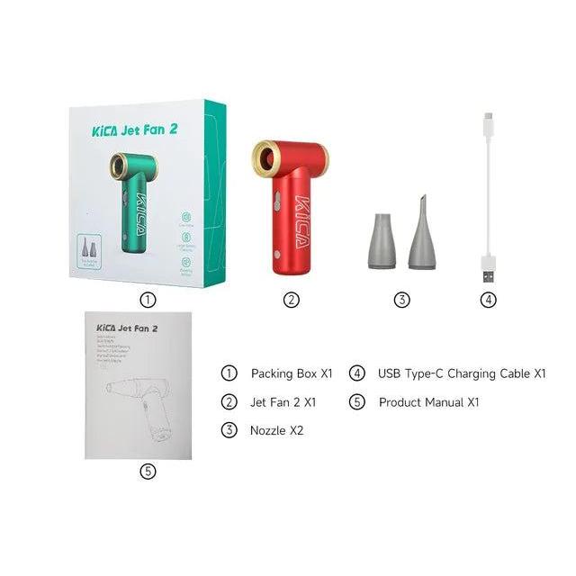 KICA Jet Fan 2 Cordless Electric Air Duster red by HitMyNeed