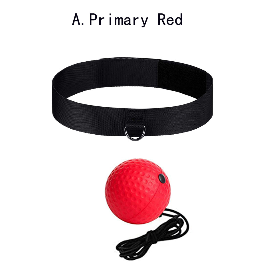 Kick Boxing Reflex Ball Headband for Speed Training a-primary-red by HitMyNeed
