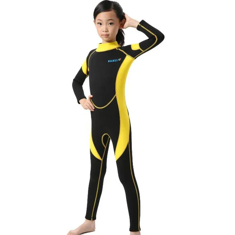 Kids 2.5mm Neoprene Wetsuit One-Piece Rash Guard by HitMyNeed