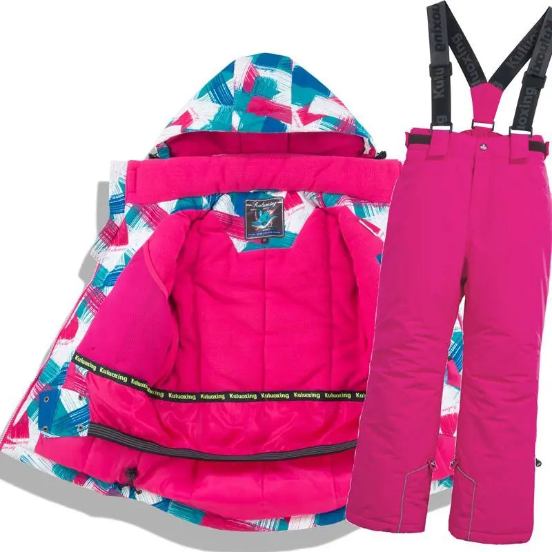 Kids -30°C Ski Jacket & Pants Set Waterproof by HitMyNeed