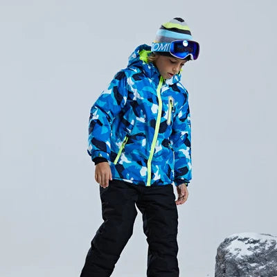 Kids -30°C Ski Jacket & Pants Set Waterproof 31-black 5-6t by HitMyNeed