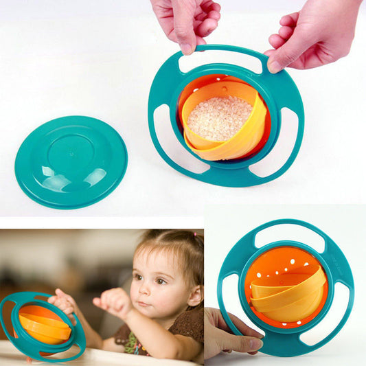 Kids 360° Gyro Spill-Proof Snack Bowl by HitMyNeed