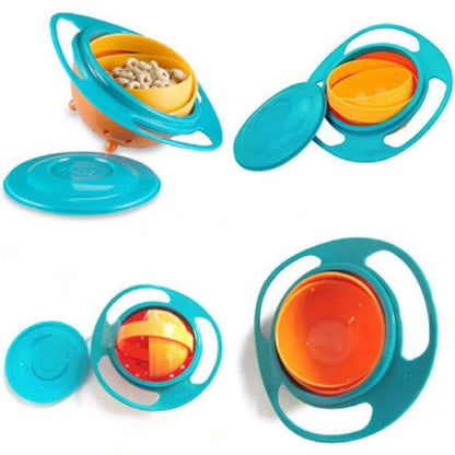 Kids 360° Gyro Spill-Proof Snack Bowl by HitMyNeed
