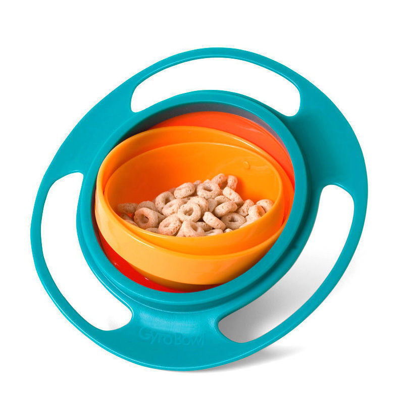 Kids 360° Gyro Spill-Proof Snack Bowl by HitMyNeed