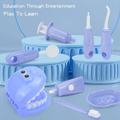 Kids 9-Piece Dentist Play Set Oral Care Role Play Kit by HitMyNeed