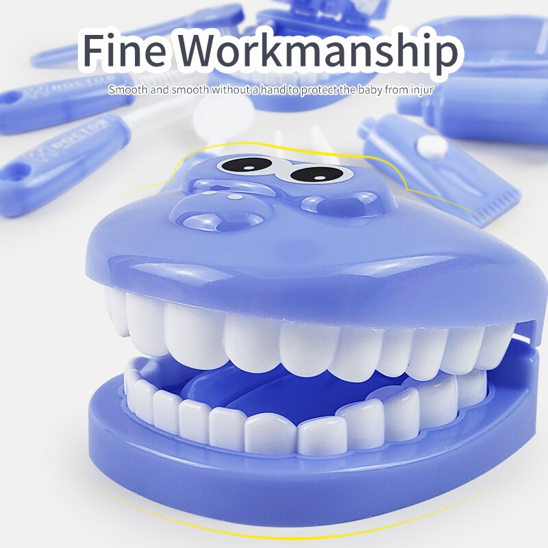 Kids 9-Piece Dentist Play Set Oral Care Role Play Kit by HitMyNeed