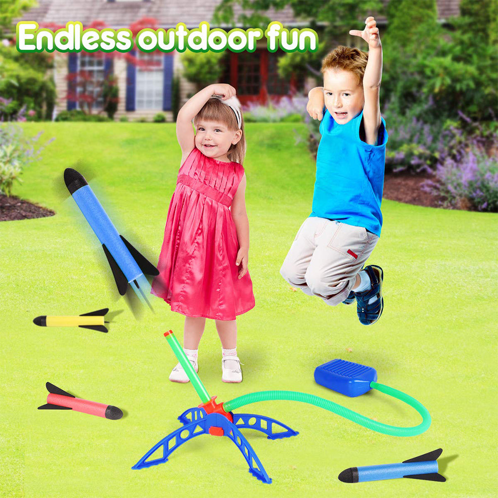 Kids Air Rocket Stomp Launcher Outdoor Play Set by HitMyNeed