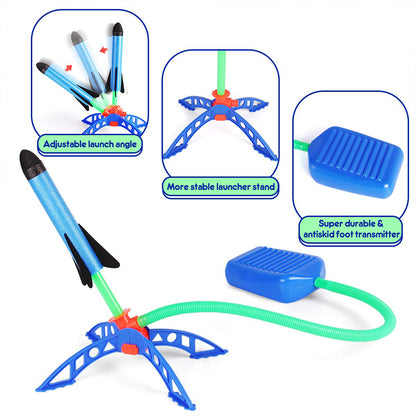 Kids Air Rocket Stomp Launcher Outdoor Play Set by HitMyNeed